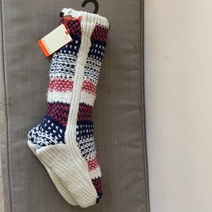 Cosy knit tall socks